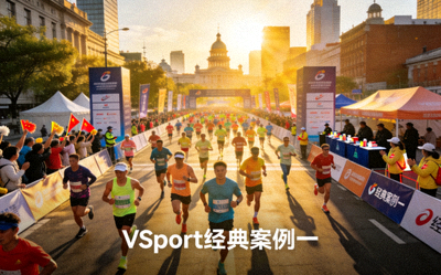 VSport合作伙伴四logo - 大型体育设施管理公司标识